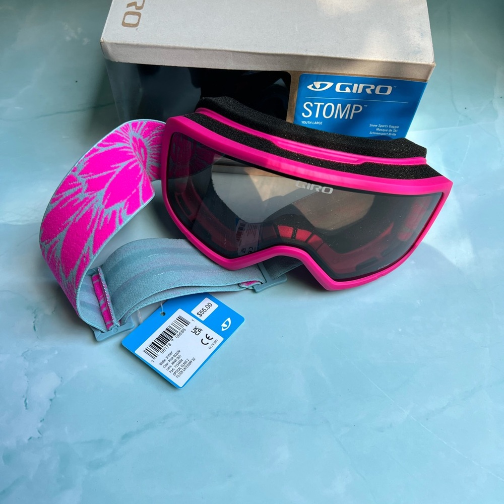 Giro Stomp Youth Large Goggles - Pink Bloom